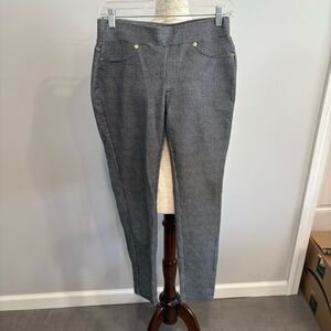 Michael Kors Black and‎ White Checkered Dress Skinny Pants Small